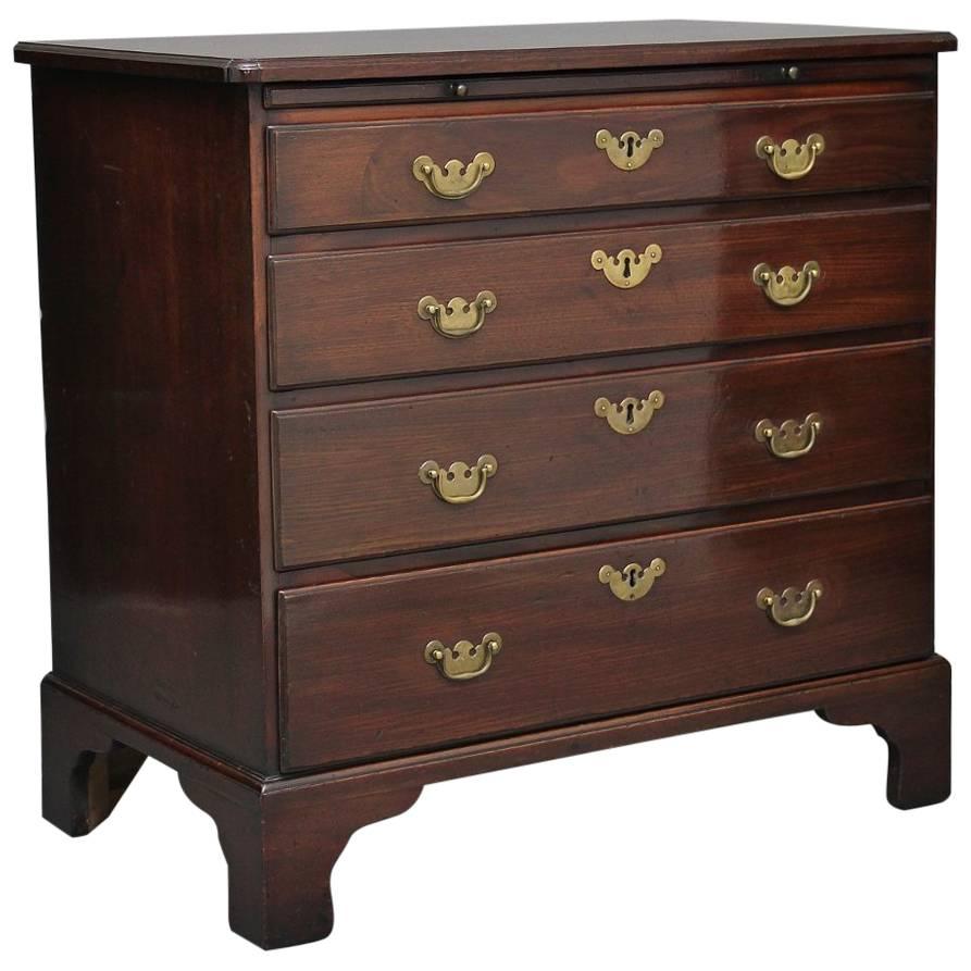 18th Century Mahogany Chest with Brushing Slide