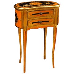 20th Century Lacquered, Painted and Gilt Side Table