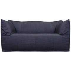 bambole sofa B&B Italia Le Bambole Designer Sofa Fabric Grey Black Two-Seat Couch Modern