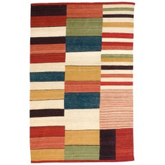 Large Medina 2 Hand-Loomed Afghan Wool Kilim Rug by Nani Marquina, Medium