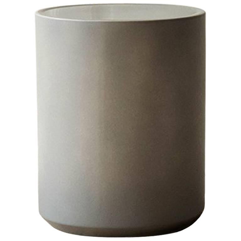 Glazed Ceramic Side Table For Sale
