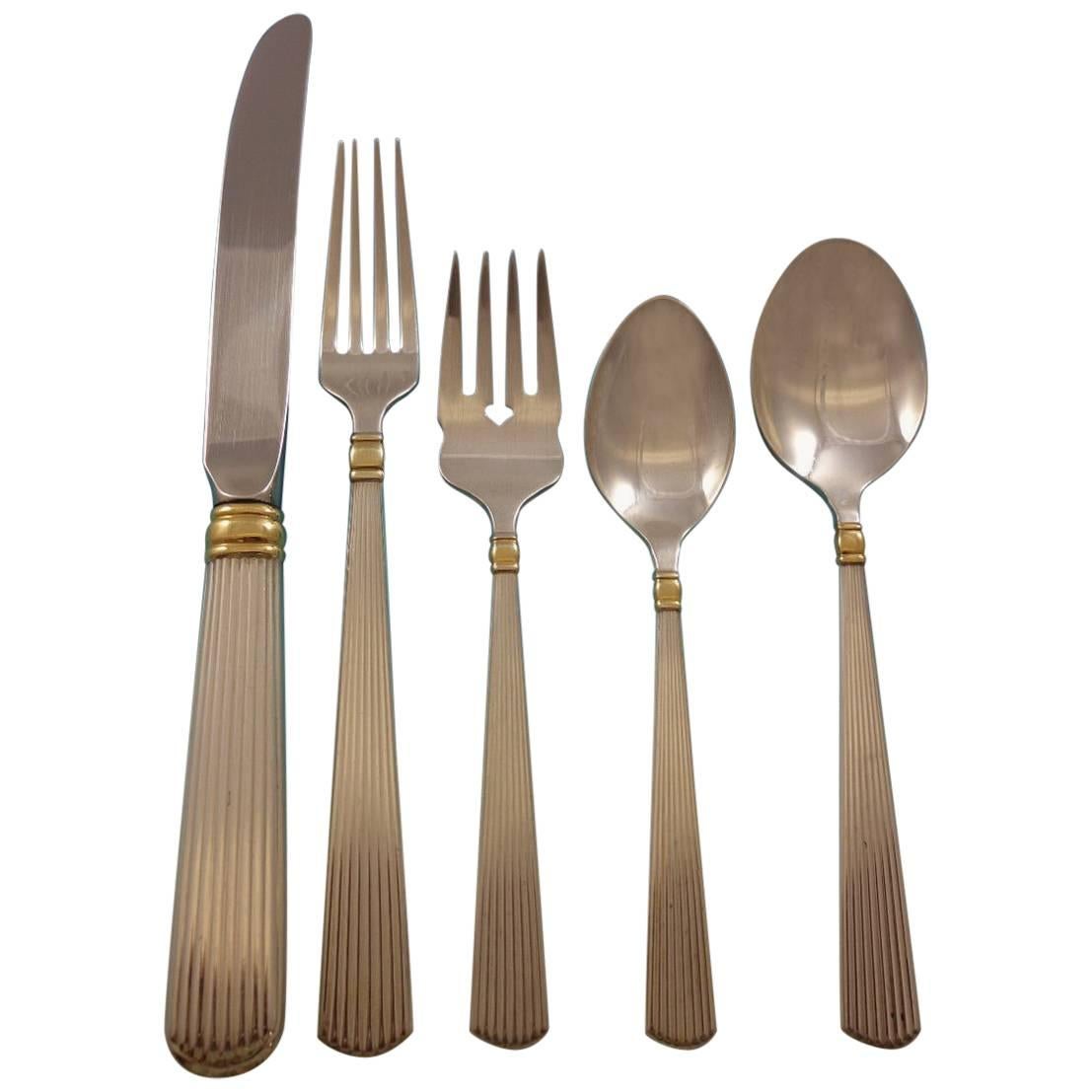 Set di posate in argento Ashmont Gold by Reed & Barton Servizio da 56 pezzi per la cena