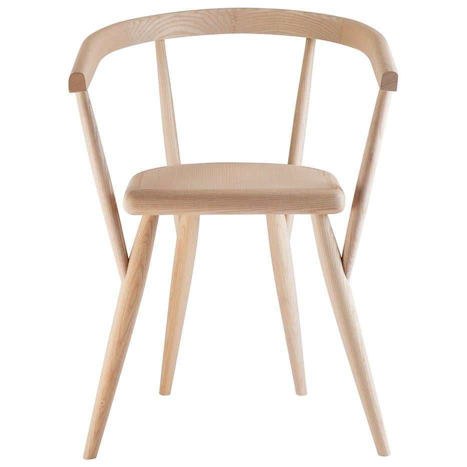 "Lina" Natural Ash Chair Designed by Patrizia Bertolini for Adele-C