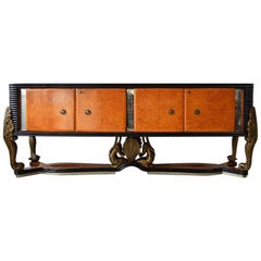 Vintage Italian Art Deco Sideboard in the Style of Pier Luigi Colli, 1940s