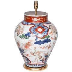 Early 18th Century Japanese Imari Vase Lamped