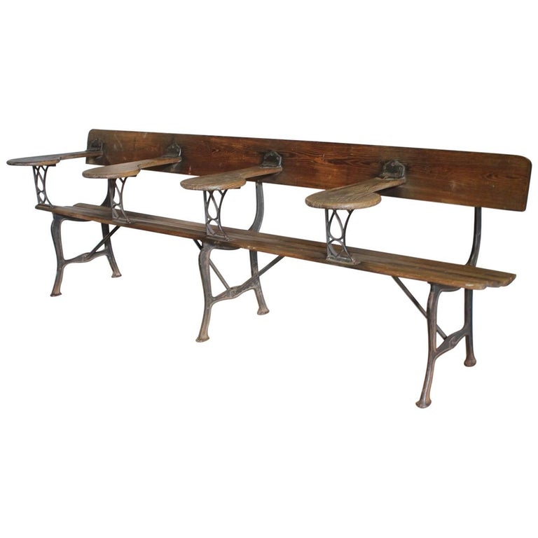 Antique American School Bench at 1stDibs