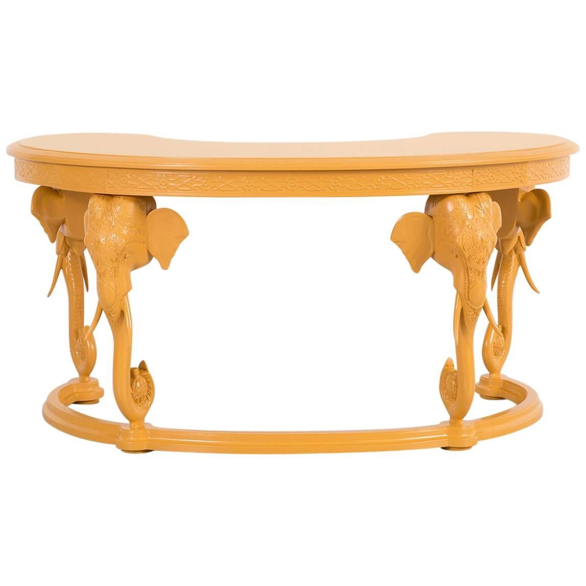 Gampel-Stoll Elephant Lacquered Elephant Desk  For Sale