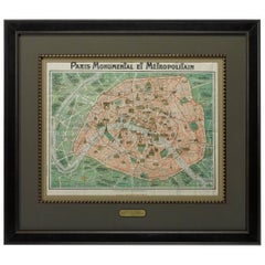 Plan de Paris:: publié par Robelin:: carte picturale ancienne:: circa 1913
