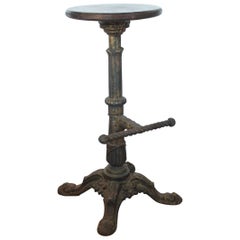 Rare Antique American Coin Up Machine Player's Stool
