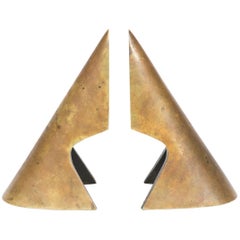 Carl Auböck Sculptural Brass Bookends