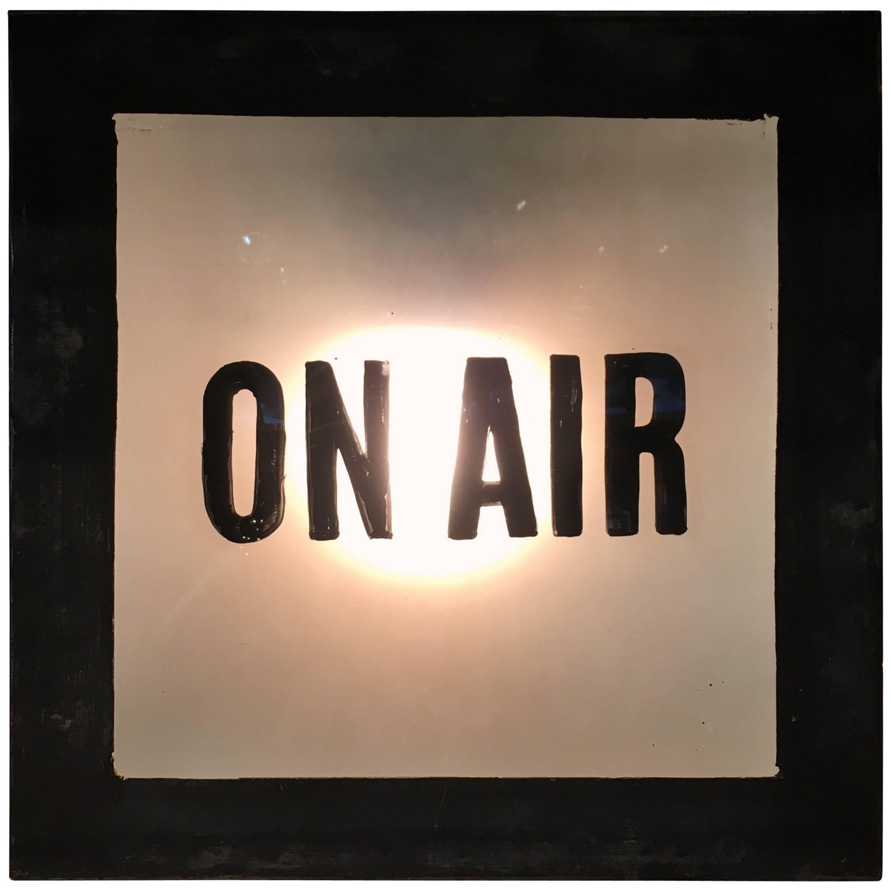 Vintage 'On Air' Radio Station Sign