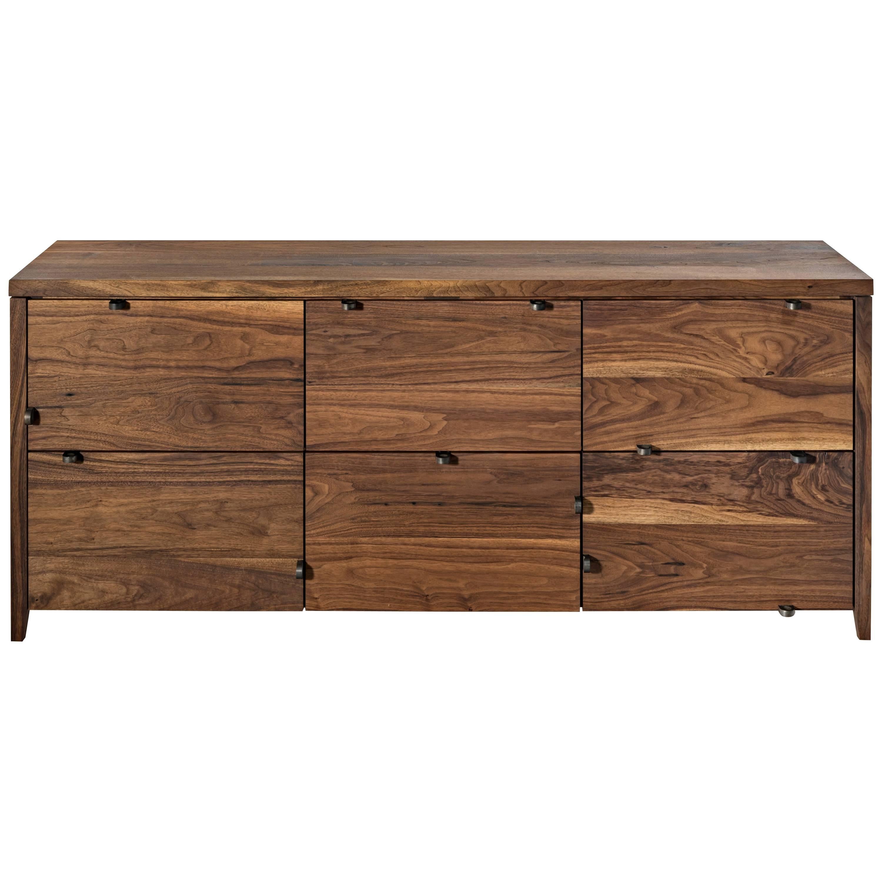 Canvas Series Credenza by Phaedo, Natural Black Walnut For Sale