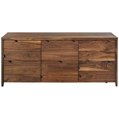 Canvas Series Credenza by Phaedo, Natural Black Walnut