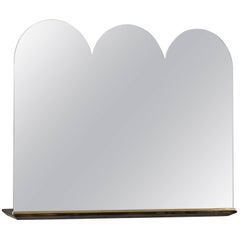 Propped Vanity Mirror by Phaedo, Scalloped