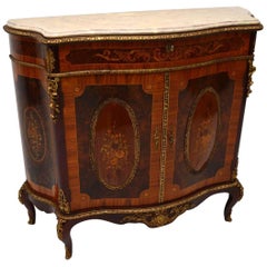 Vintage French Marble Top Cabinet