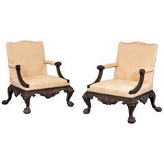 Used A Pair of 19th Century Gainsborough Armchairs