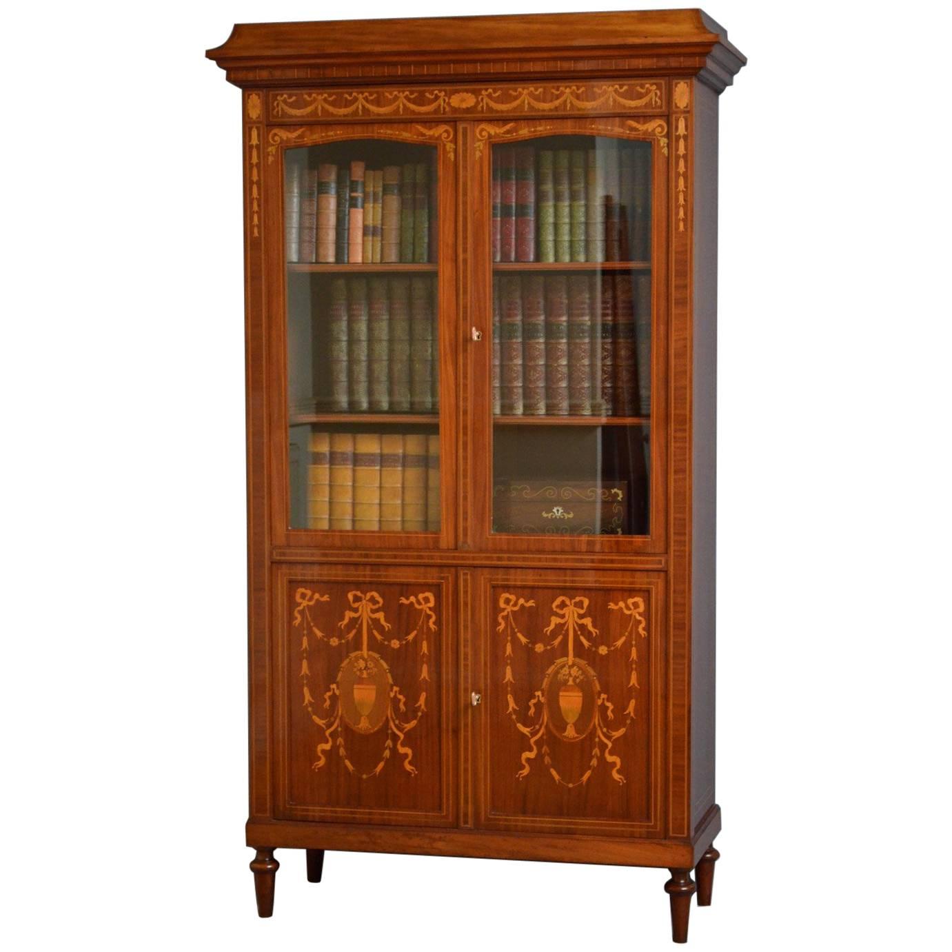 Turn of the Century French Bookcase in Mahogany