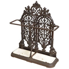 Antique Victorian Cast Iron Umbrella Stand