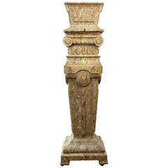 American Renaissance Revival Painted Wooden Column