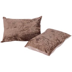 Pillow Cases Made from Vintage Central Asian Silk Velvet