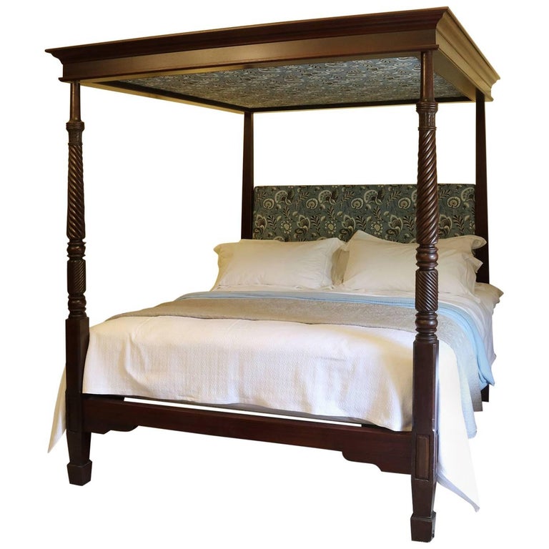 Reconstructed Wooden Four Poster Bed - W4P101 For Sale at 1stDibs | 4 post  bed song, 4 poster bed, short 4 poster bed
