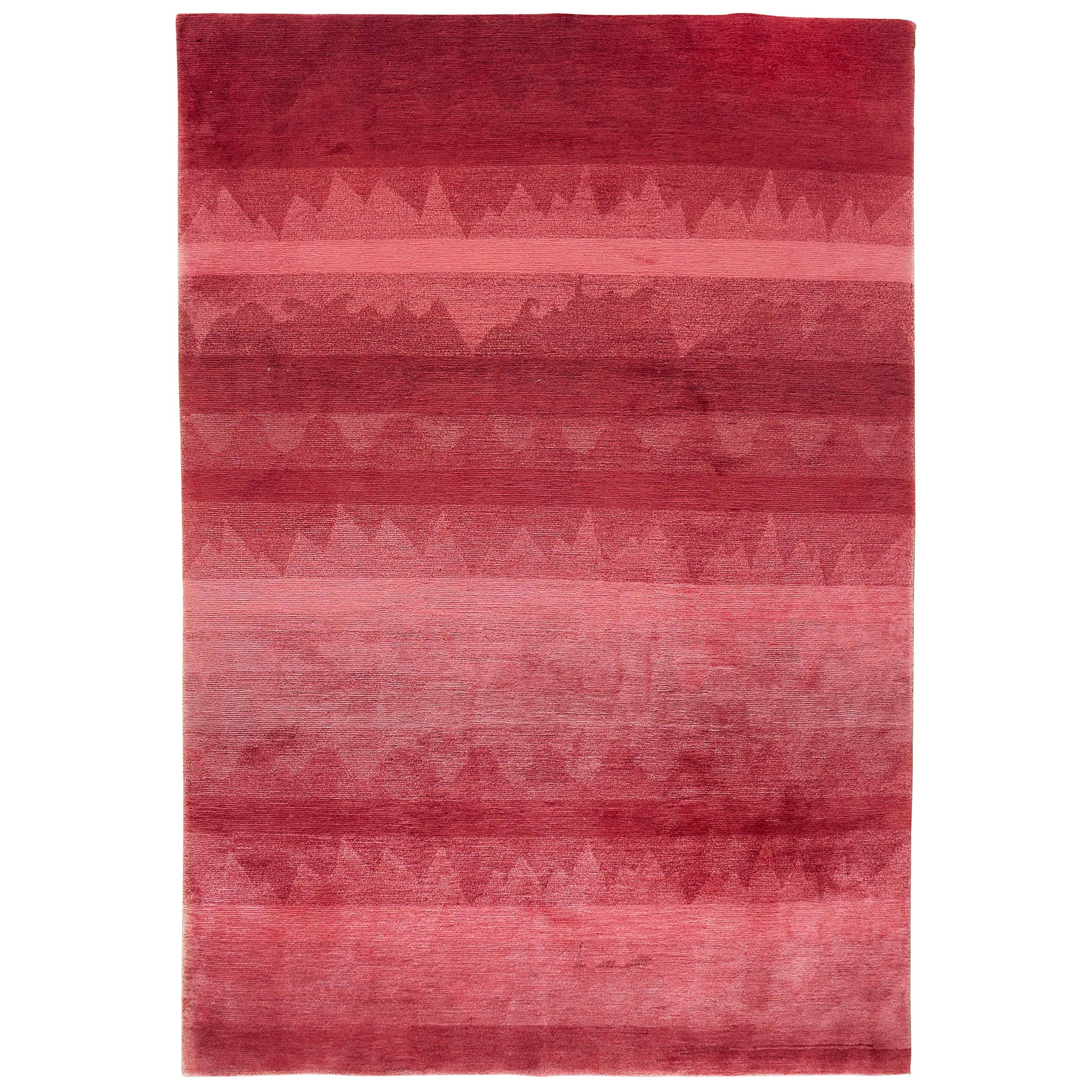 Red Ombre Rug For Sale