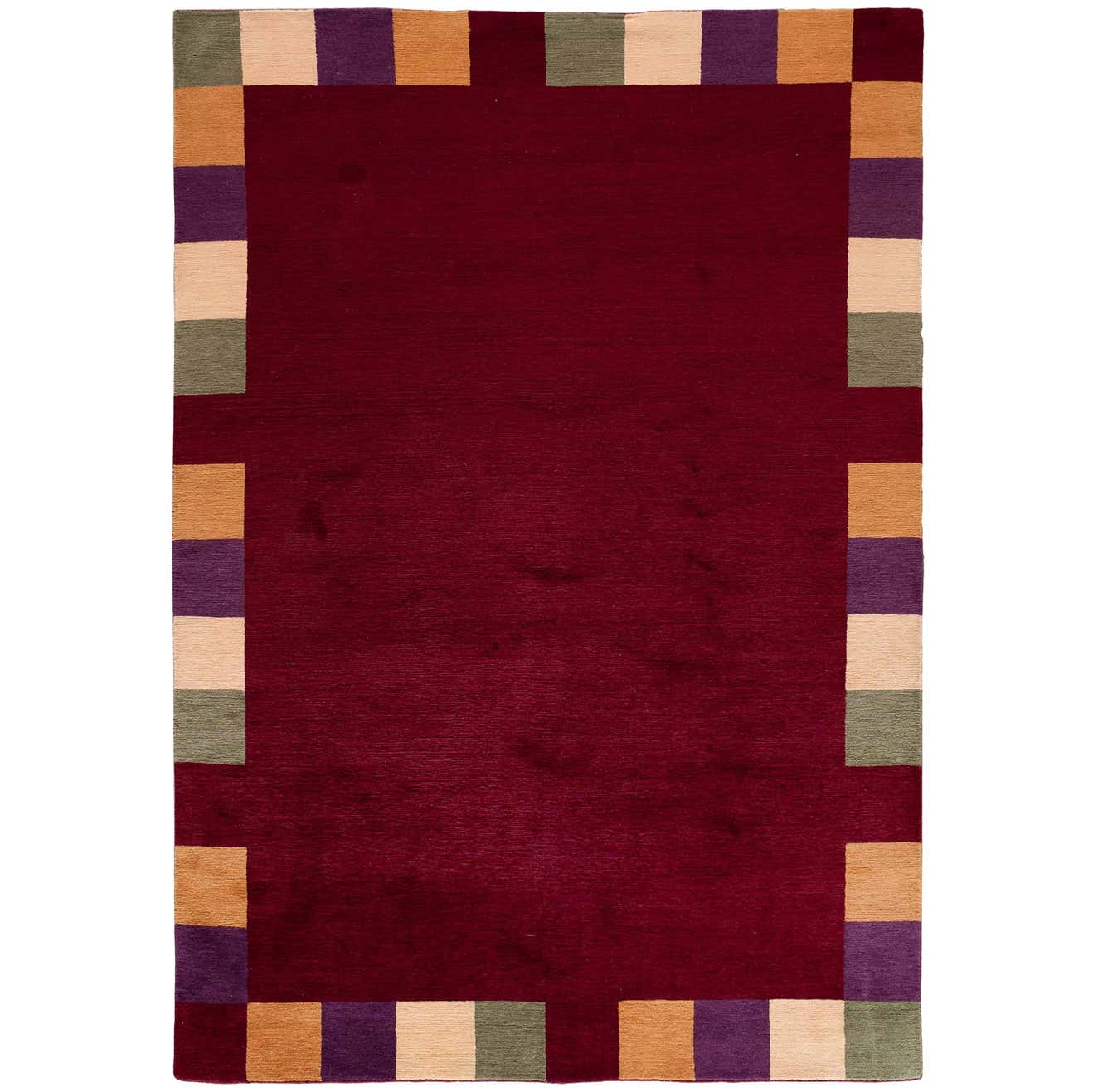 Checkerboard Rug Red Red Rug with Checkered Border For Sale at 1stDibs | red checkered ...