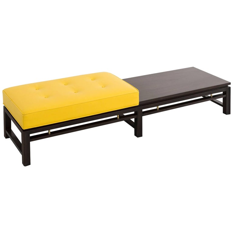 Mid Century Modern Leather Bench By Pearson At 1stdibs