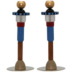 Pair of Hilton McConnico Candlesticks for Lanvin