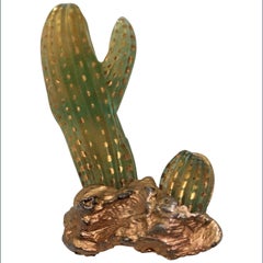 Broche Cactus Hilton McConnico pour Daum France