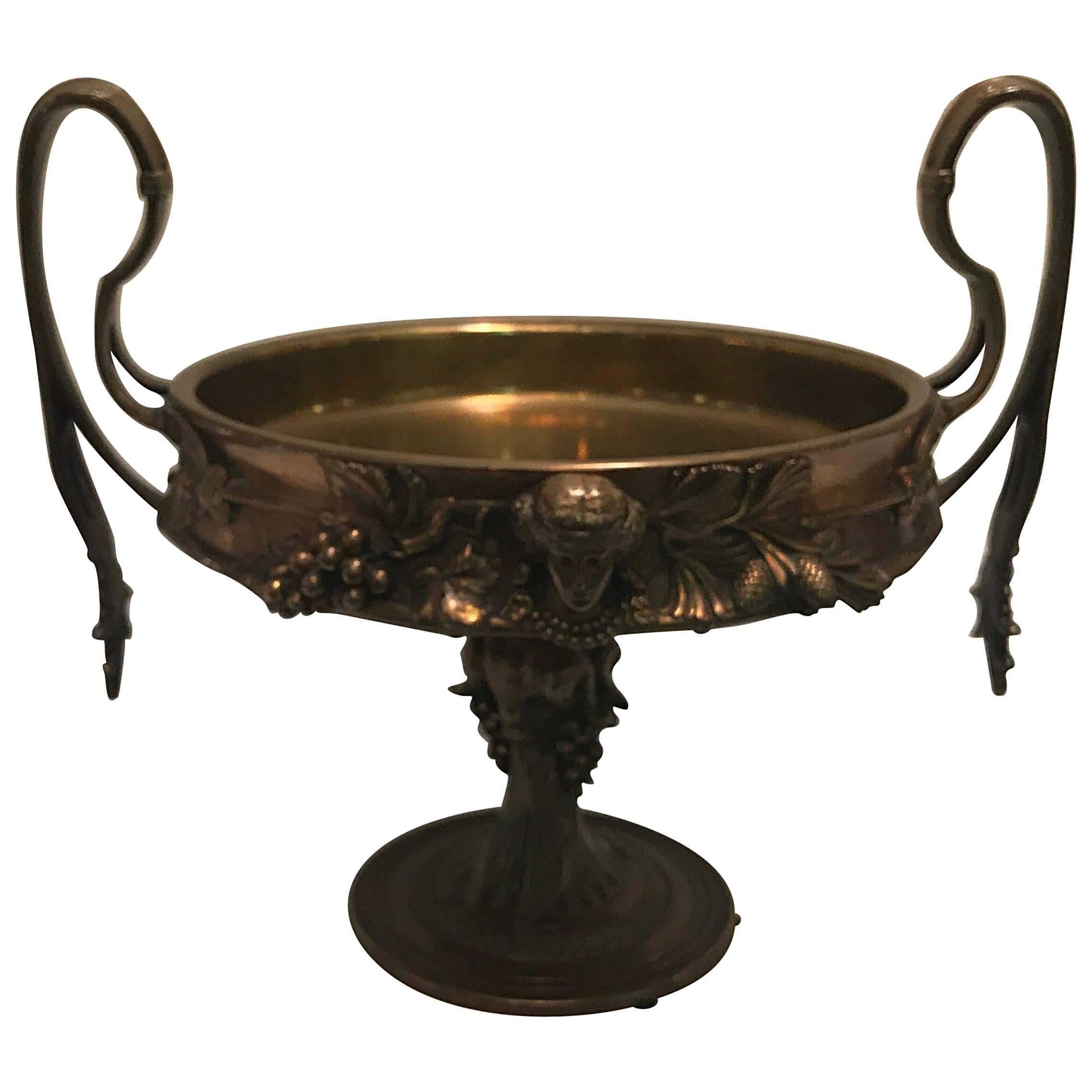 19th Century Bronze Tazza