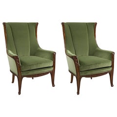 Pair of "Aux Fougères" Armchairs by Majorelle