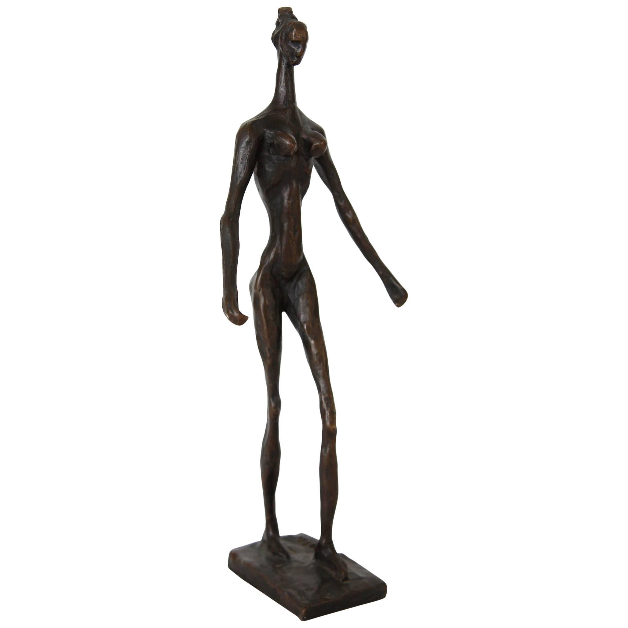 Doris Porter Caesar Bronze Standing Female Sculpture For Sale