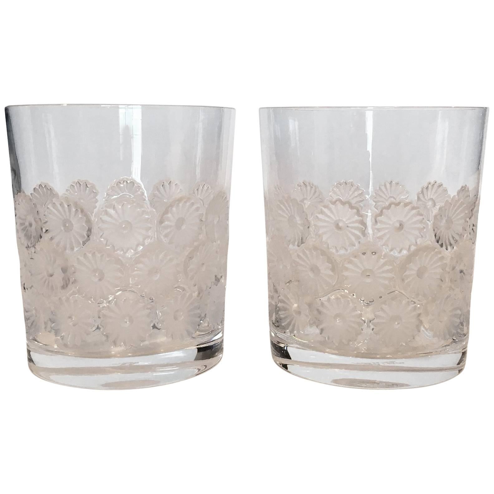Lalique 'Napsbury' Cocktail Glass, Pair For Sale