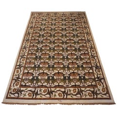 Vintage Ivory William Morris Inspired Rug