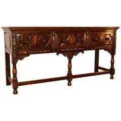 19th Century English Oak Sideboard