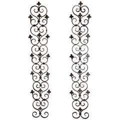 Pair of Wrought Iron Wall Hanging