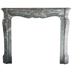 Antique Marble Fireplace, Pompadour style from Paris