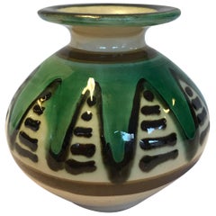 Glazed Stoneware Kähler Vase, HAK from 1930s, Denmark