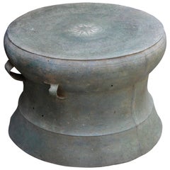 Antique Dong Son Civilization ‘Vietnam’ Excavated Bronze Ritual Drum
