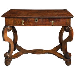 17th Century and Later Burr Walnut Side Table