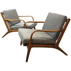 Coppia di sedie da salotto in acero Adrian Pearsall for Craft Associates modello 2315-c.