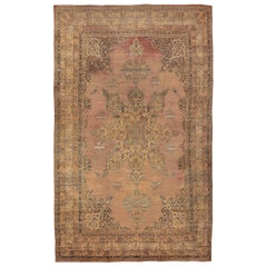 Large Oriental Oversized Antique Kerman Persian Rug