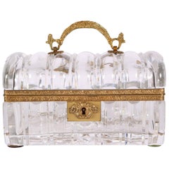 Fine Crystal Box with Bronze Mounts