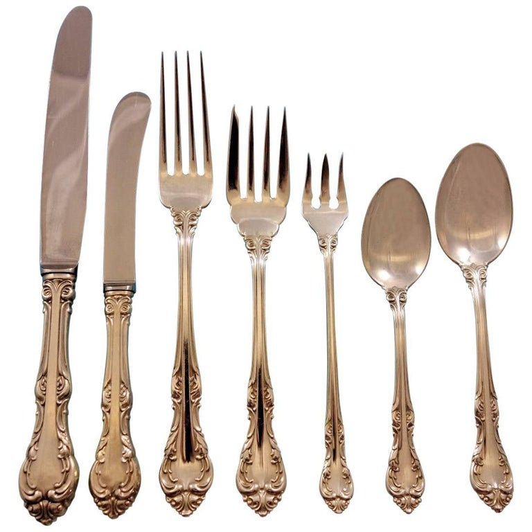 Laurentian by Birks Canada Sterling Silver Flatware Set 12 Service 80