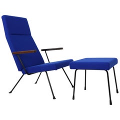 A.R. Cordemeyer Lounge Chair Modello 1410 con poggiapiedi di Gispen, 1959