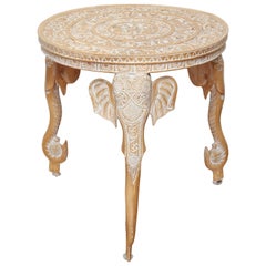 elephant tables for sale Vintage Tripod Elephant Side Table
