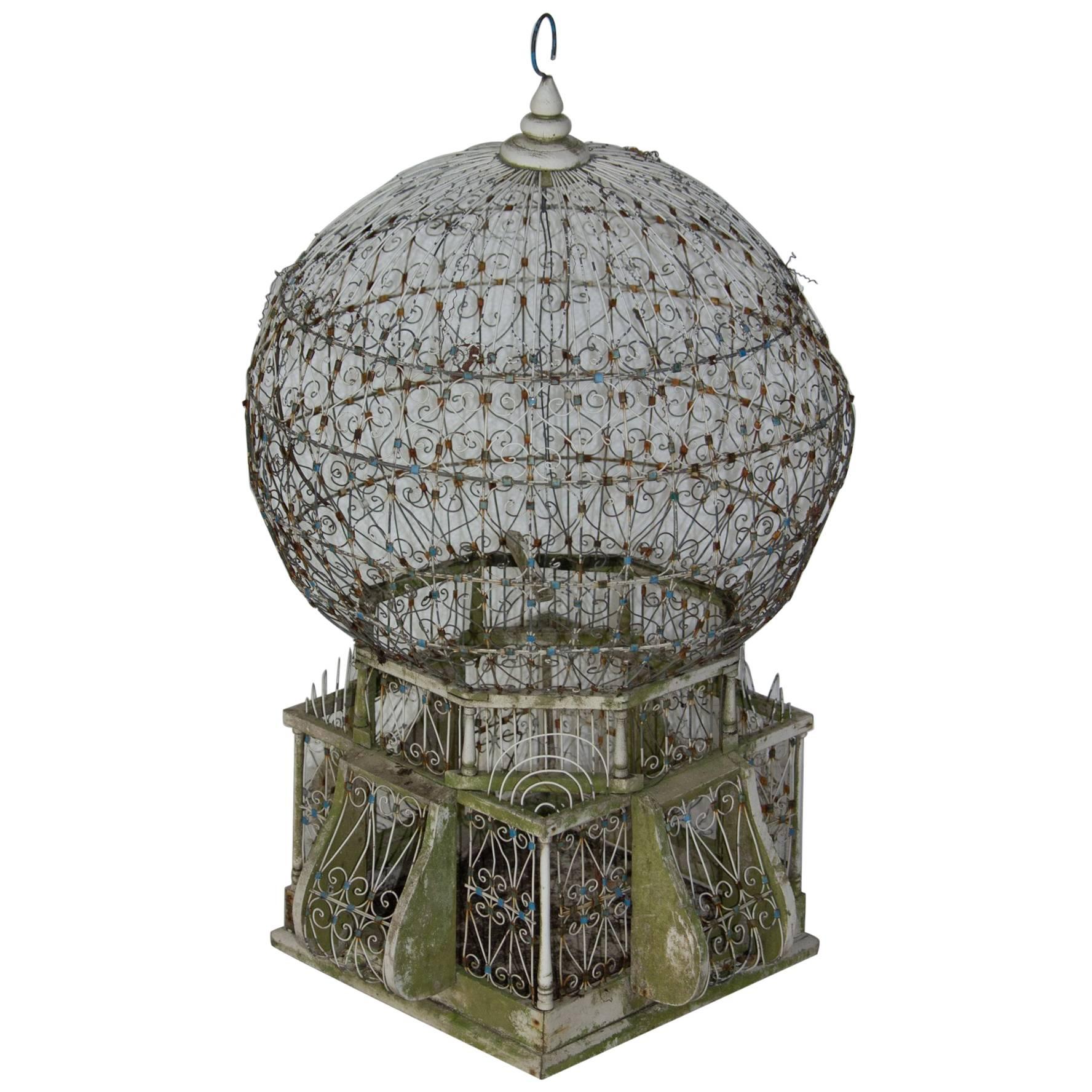 Victorian English Wirework Birdcage