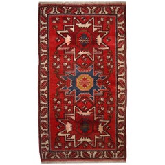 Handmade Vintage Caucasian Shirvan Oriental Rug, 1950s Handmade Vintage Caucasian Shirvan Oriental Rug, 1950s