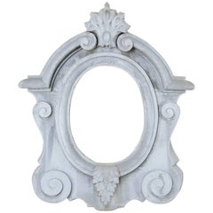 Antique Impressive Late 19th Century Zinc Window, Oeil de Boeuf, Frame or Mirror